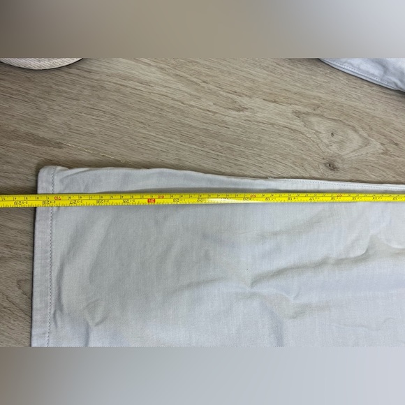 Free People Equinox Wide Leg Denim Trouser NWT Size 4 Pale Blue Gray button fly - Picture 11 of 12